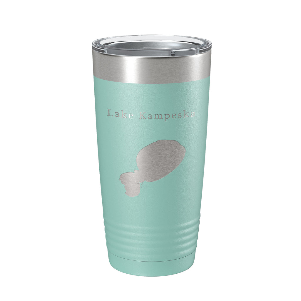 Lake Kampeska Map Tumbler Travel Mug Insulated Laser Engraved Coffee Cup South Dakota 20 oz