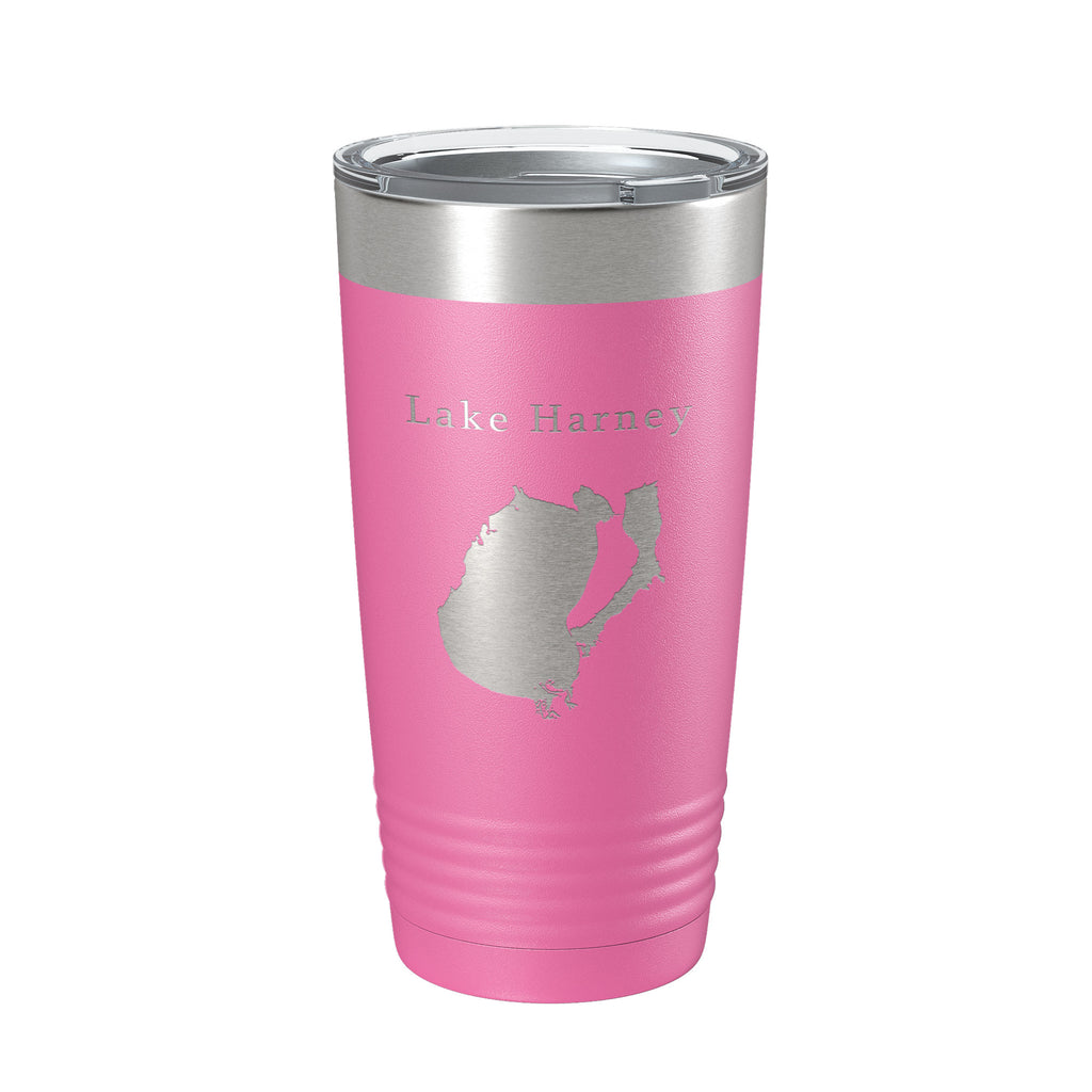 Lake Harney Map Tumbler Travel Mug Insulated Laser Engraved Coffee Cup Florida 20 oz