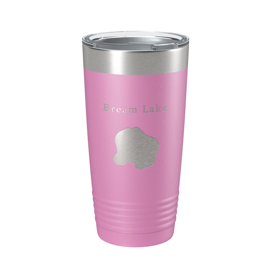 Bream Lake Map Tumbler Travel Mug Insulated Laser Engraved Coffee Cup Florida 20 oz