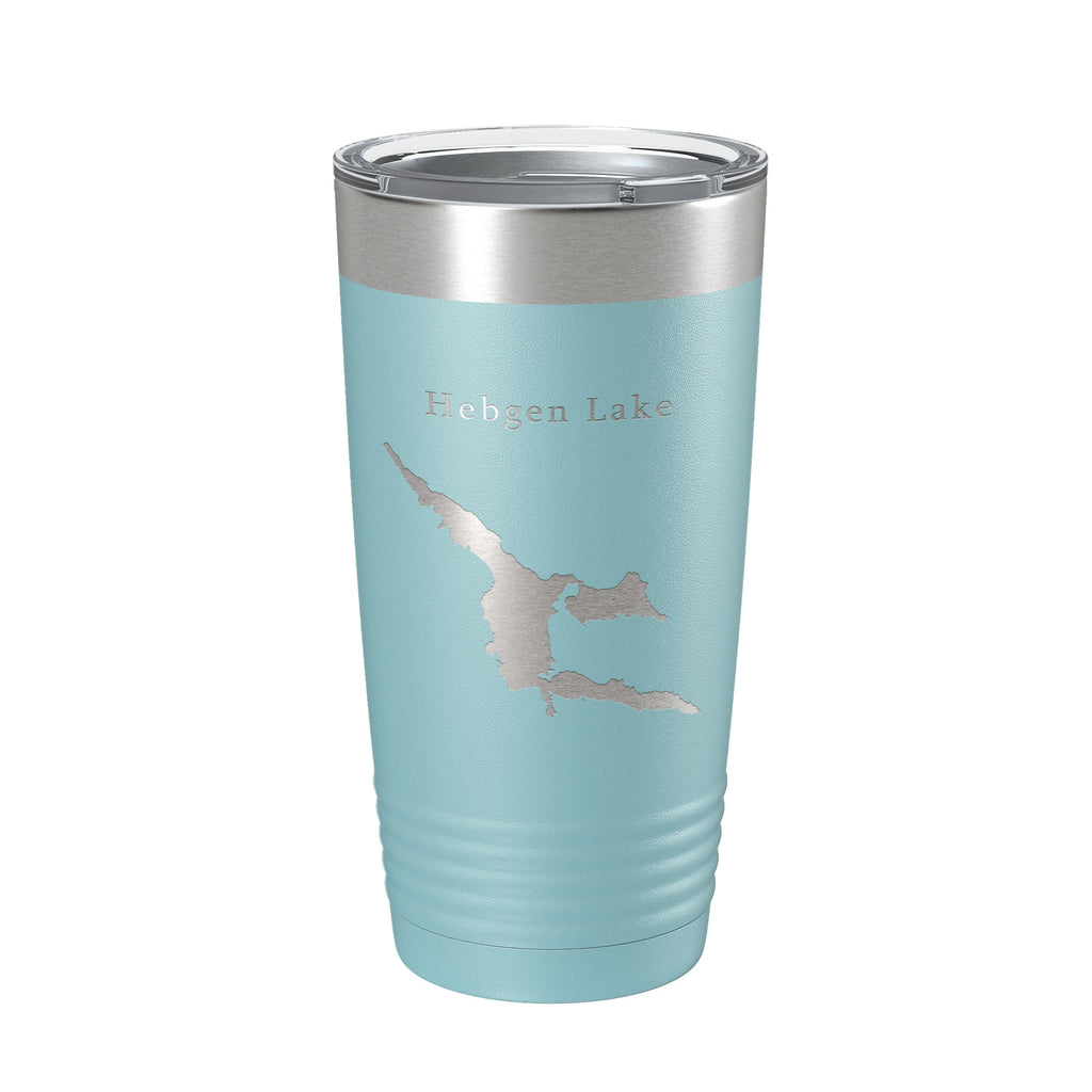 Hebgen Lake Map Tumbler Travel Mug Insulated Laser Engraved Coffee Cup Montana 20 oz