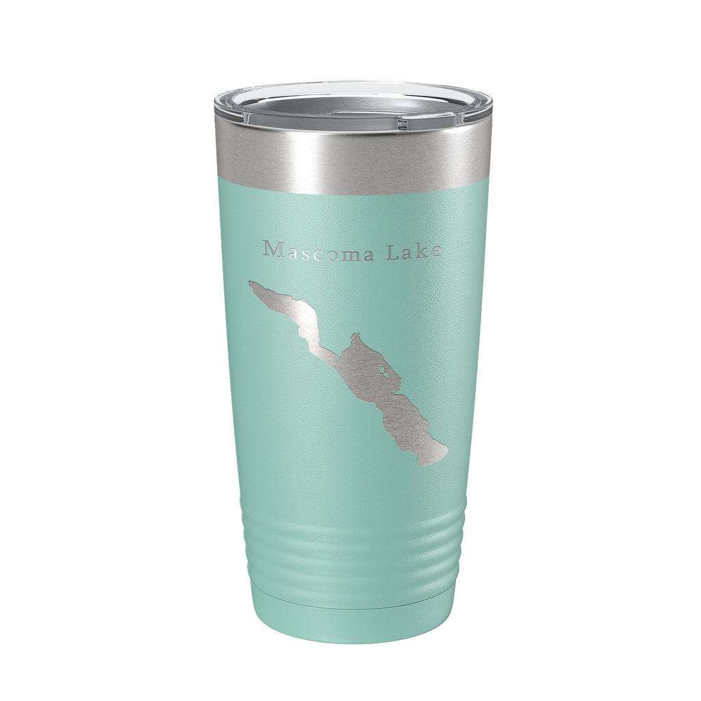 Mascoma Lake Map Tumbler Travel Mug Insulated Laser Engraved Coffee Cup New Hampshire 20 oz