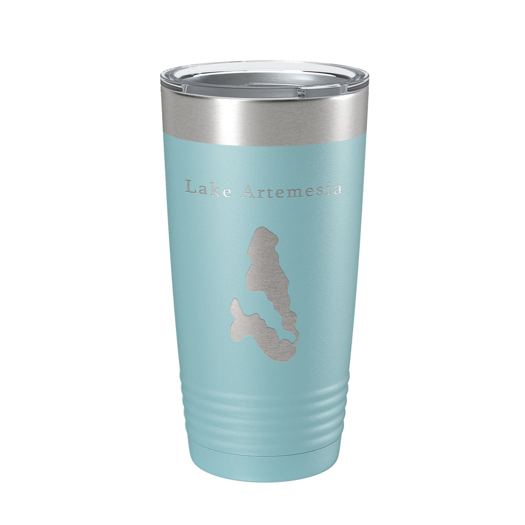 Lake Artemesia Map Tumbler Travel Mug Insulated Laser Engraved Coffee Cup Maryland 20 oz