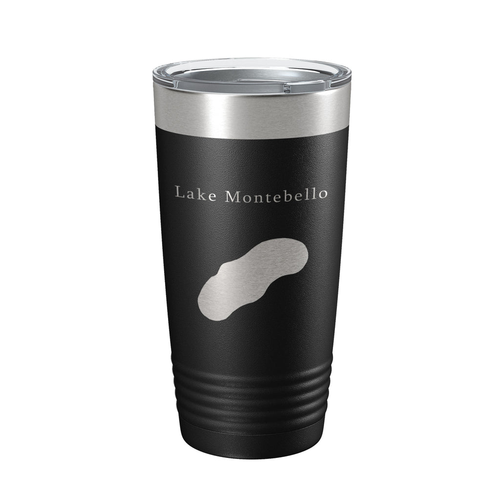 Lake Montebello Map Tumbler Travel Mug Insulated Laser Engraved Coffee Cup Maryland 20 oz