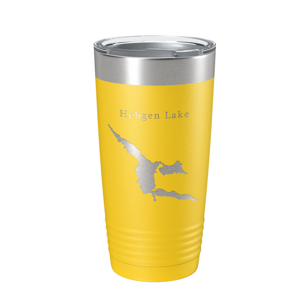 Hebgen Lake Map Tumbler Travel Mug Insulated Laser Engraved Coffee Cup Montana 20 oz