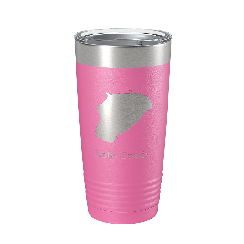 Lake Eustis Map Tumbler Travel Mug Insulated Laser Engraved Coffee Cup Florida 20 oz