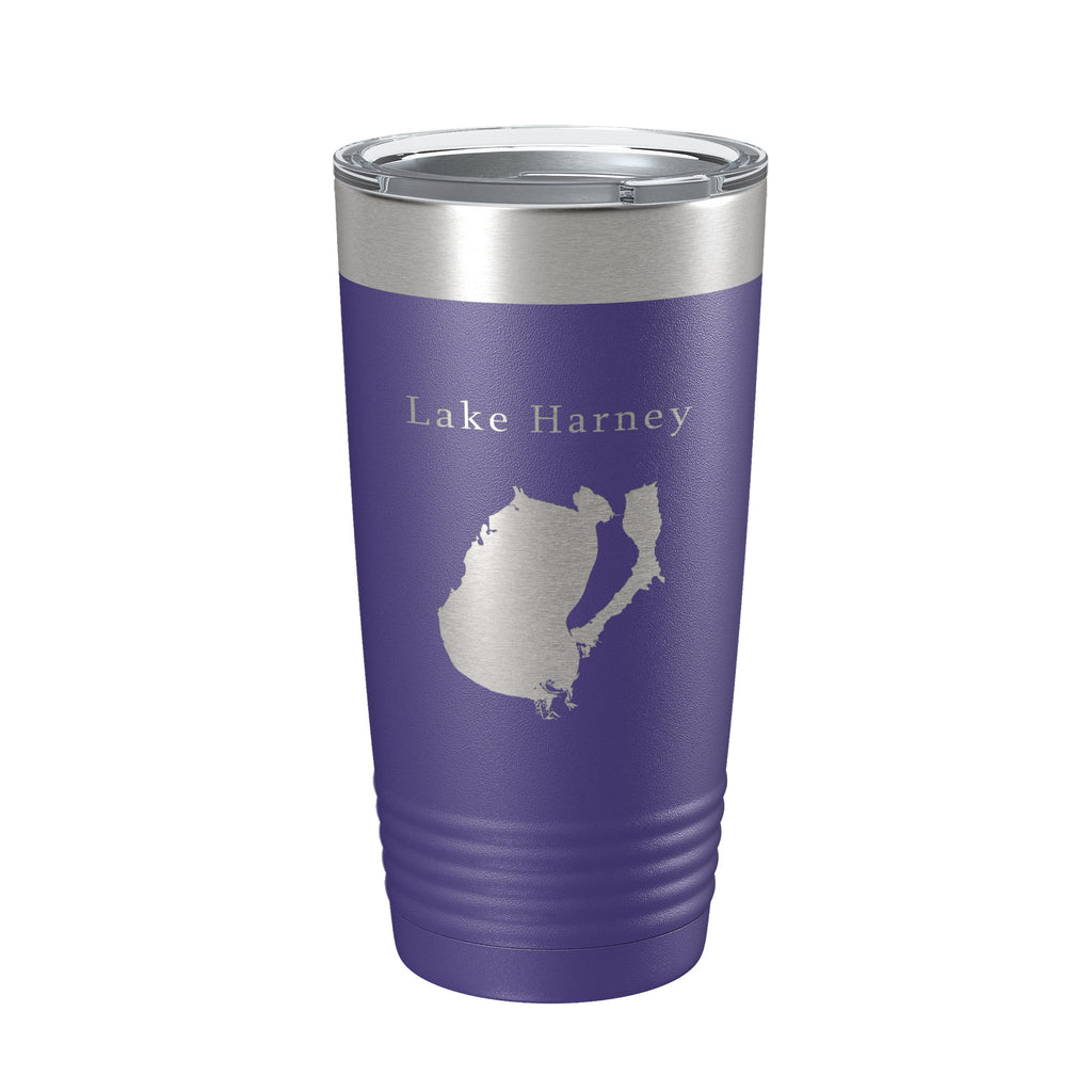 Lake Harney Map Tumbler Travel Mug Insulated Laser Engraved Coffee Cup Florida 20 oz